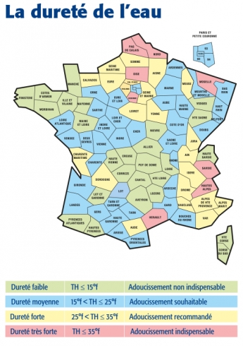 carte durete eau carte durete eau
